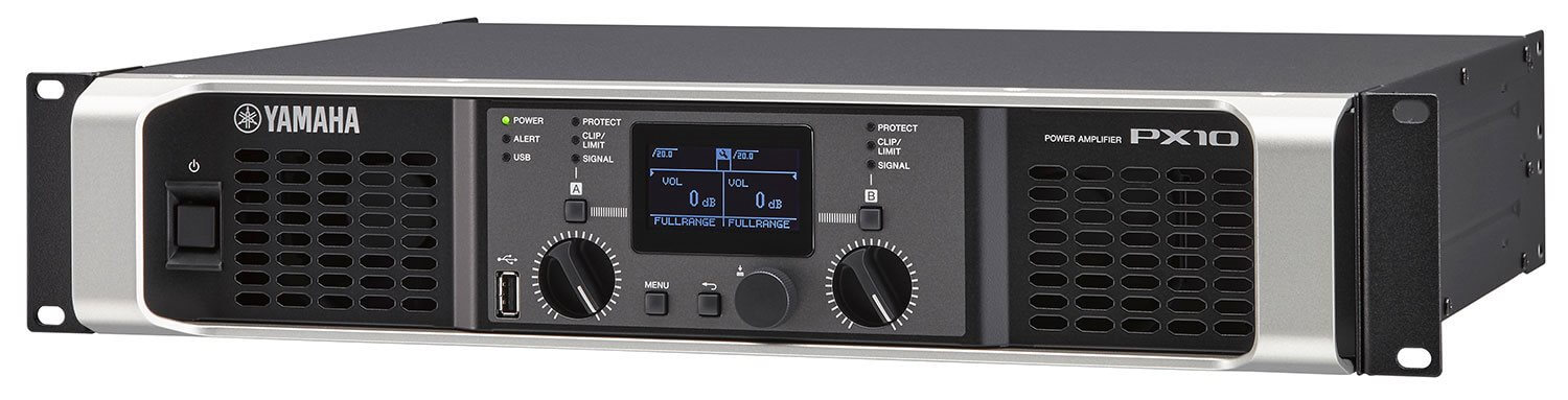 YAMAHA PX10 Amplificador de Poder de 2 Canales y 1000 Watts por Canal a 8 Ohms